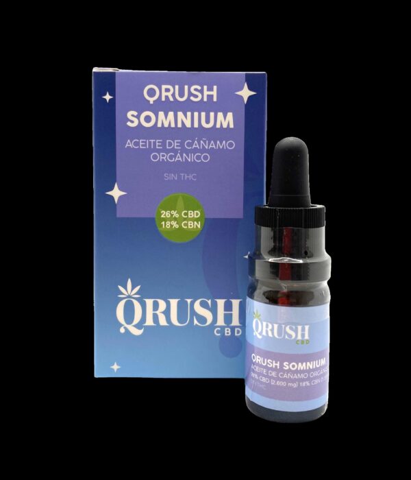 Aceite QRUSH SOMNIUM 26% CBD y 18% CBN